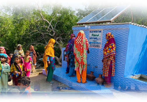 Women managing water system